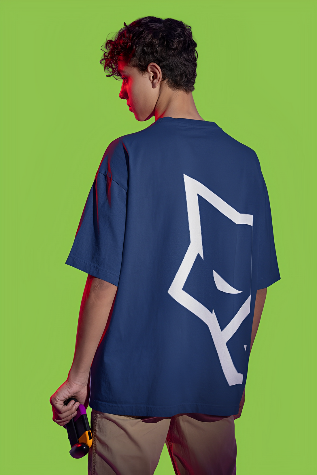 Upgrade Your Wardrobe with the Bwolves Blue Oversized Tee