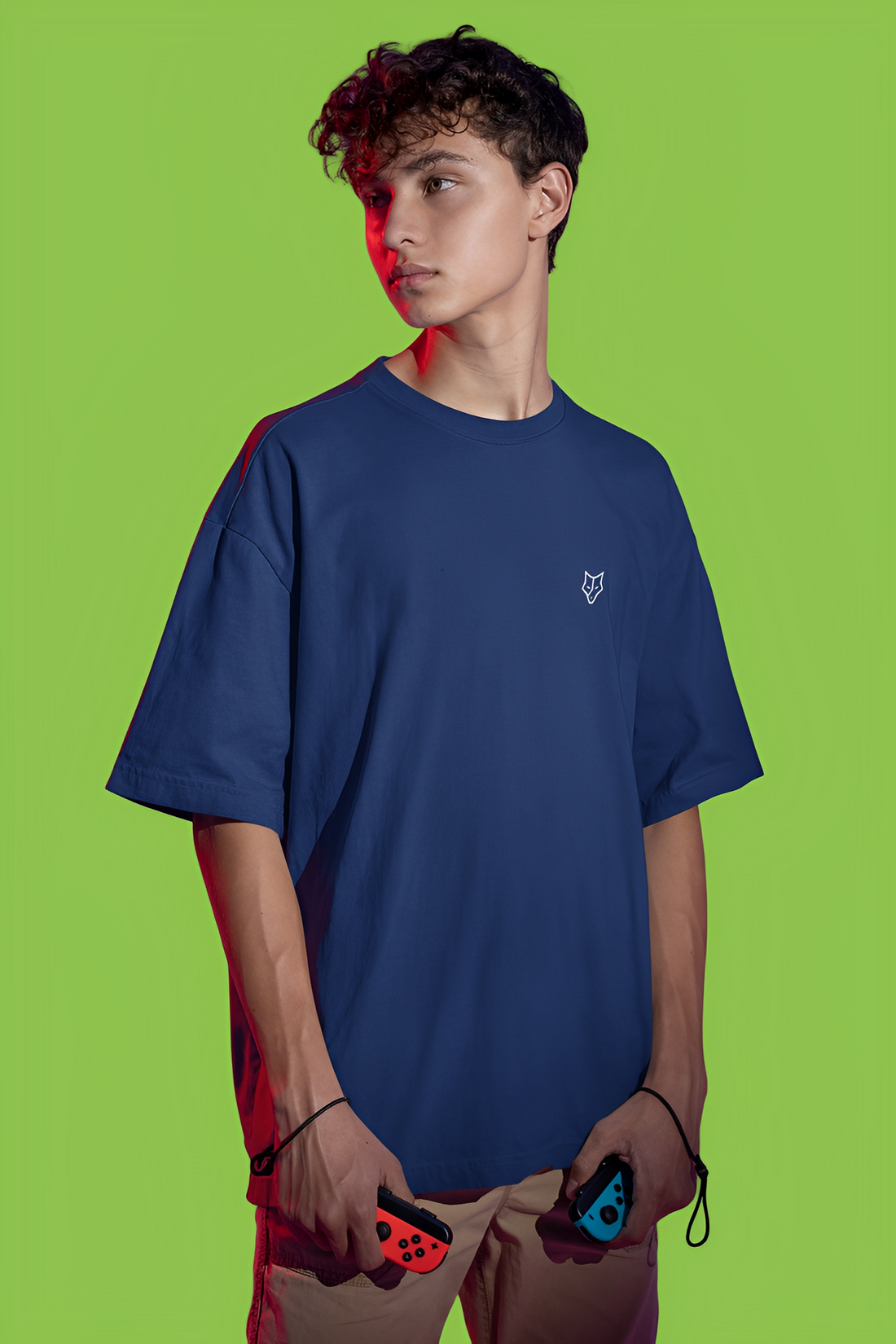 Upgrade Your Wardrobe with the Bwolves Blue Oversized Tee