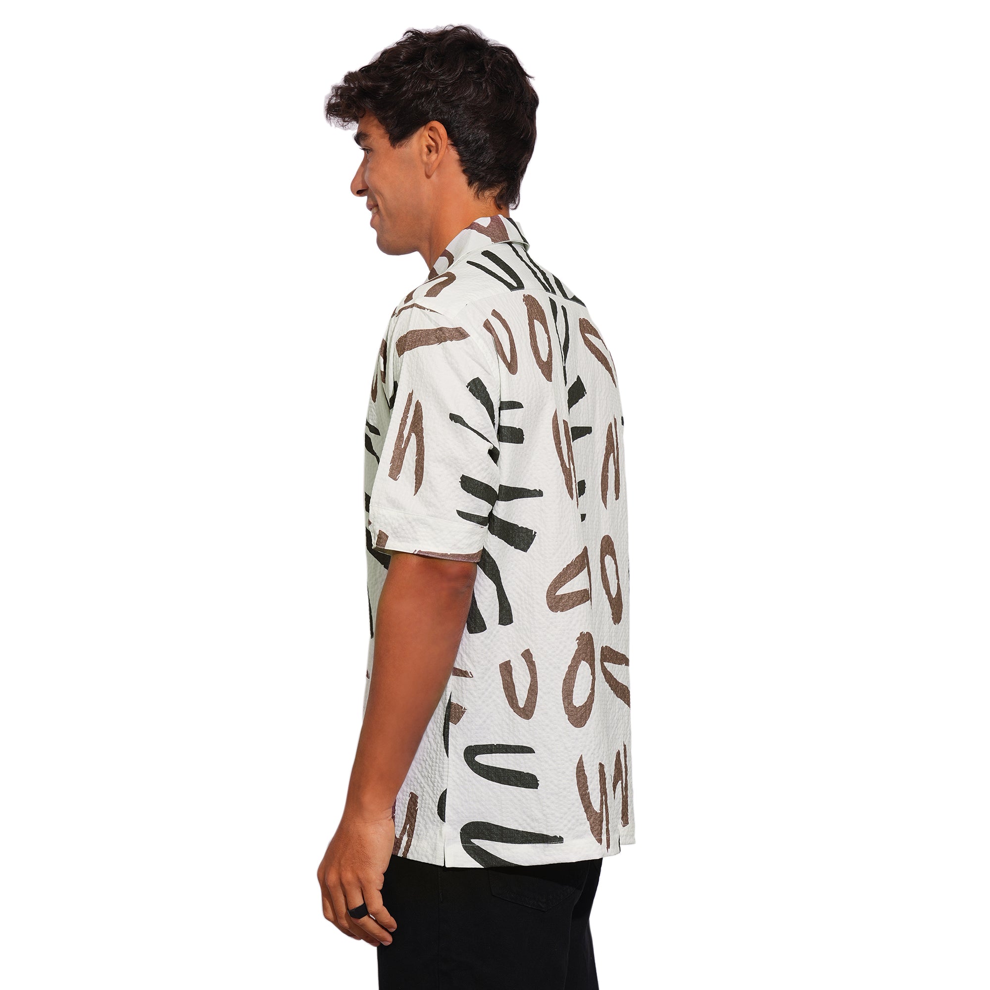 OFF-WHITE YORK ABSTRACT PRINT SHIRT