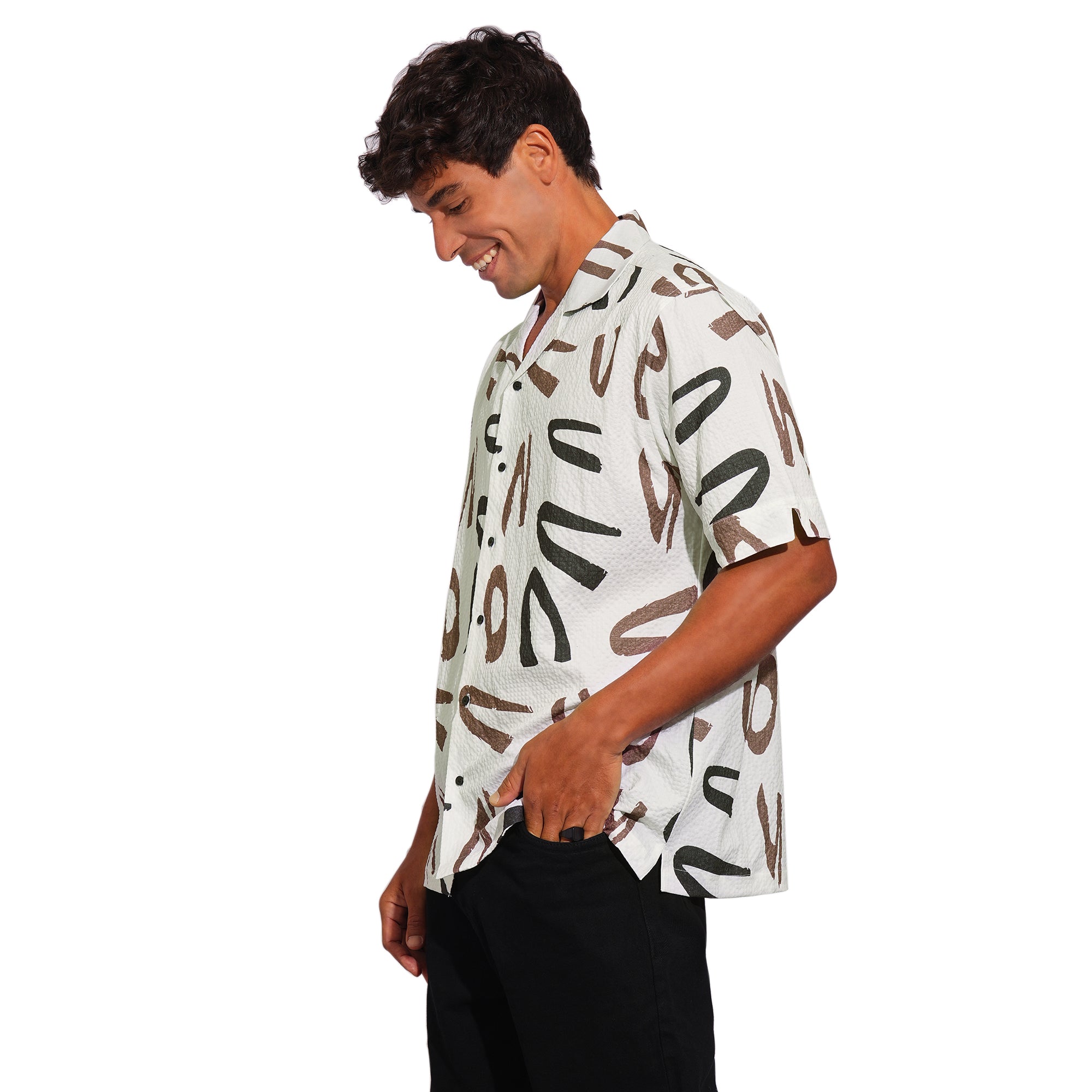 OFF-WHITE YORK ABSTRACT PRINT SHIRT