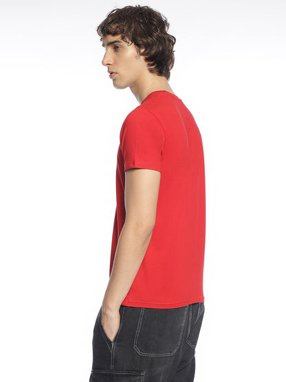 BWolves Classic Red Cotton Lycra Tee