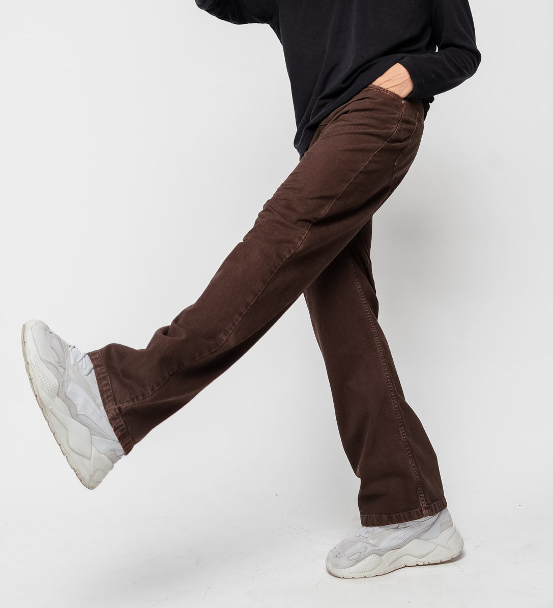 Bwolves Classic Brown Straight Men's Jeans