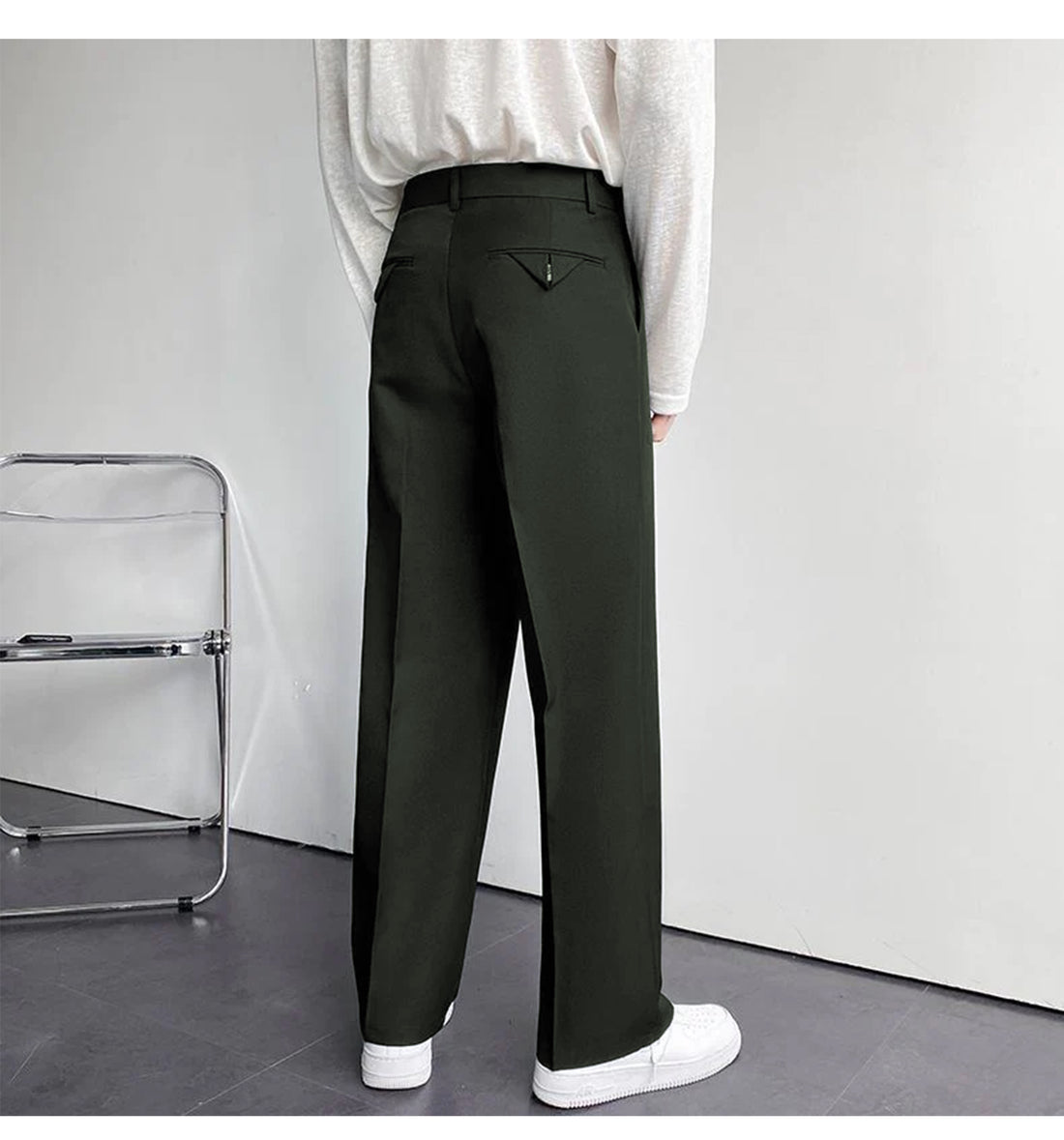 Uncompromising Comfort: Bwolves Korean Baggy Loose Fit Pants in Graphite Gray