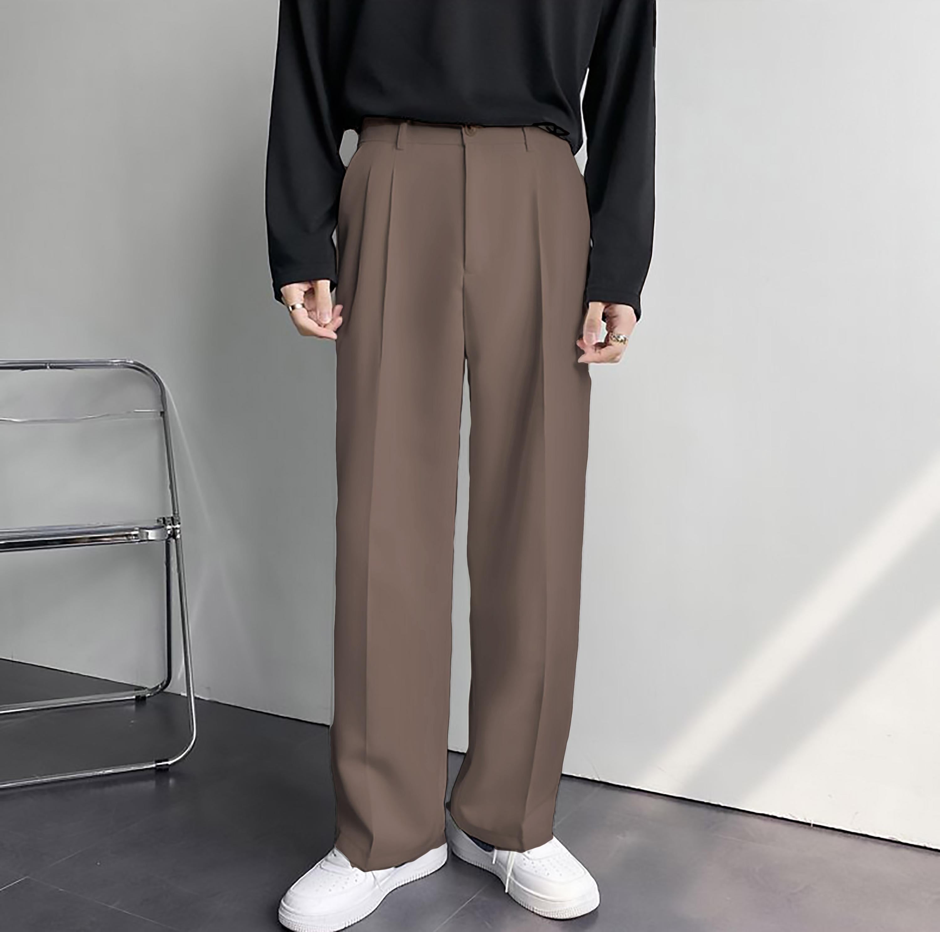 Korean Baggy Loose Fit Pants For Men - Bwolves