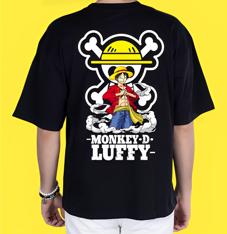  QuaxoaiTee Shirt MONKEY D LUFFY SUPER CALVO COLORS