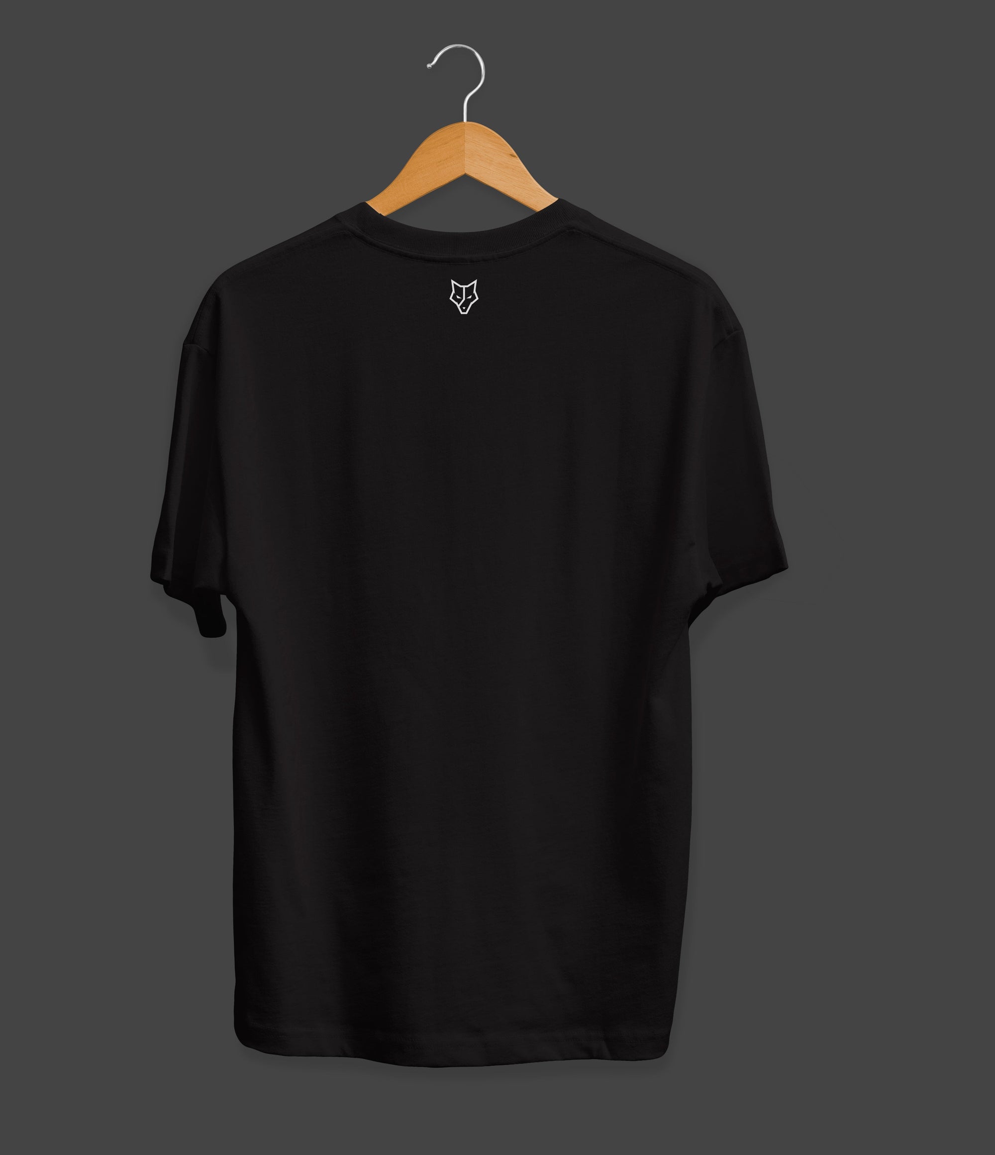 Solid color Black Men's Oversized T-Shirt - Bwolves