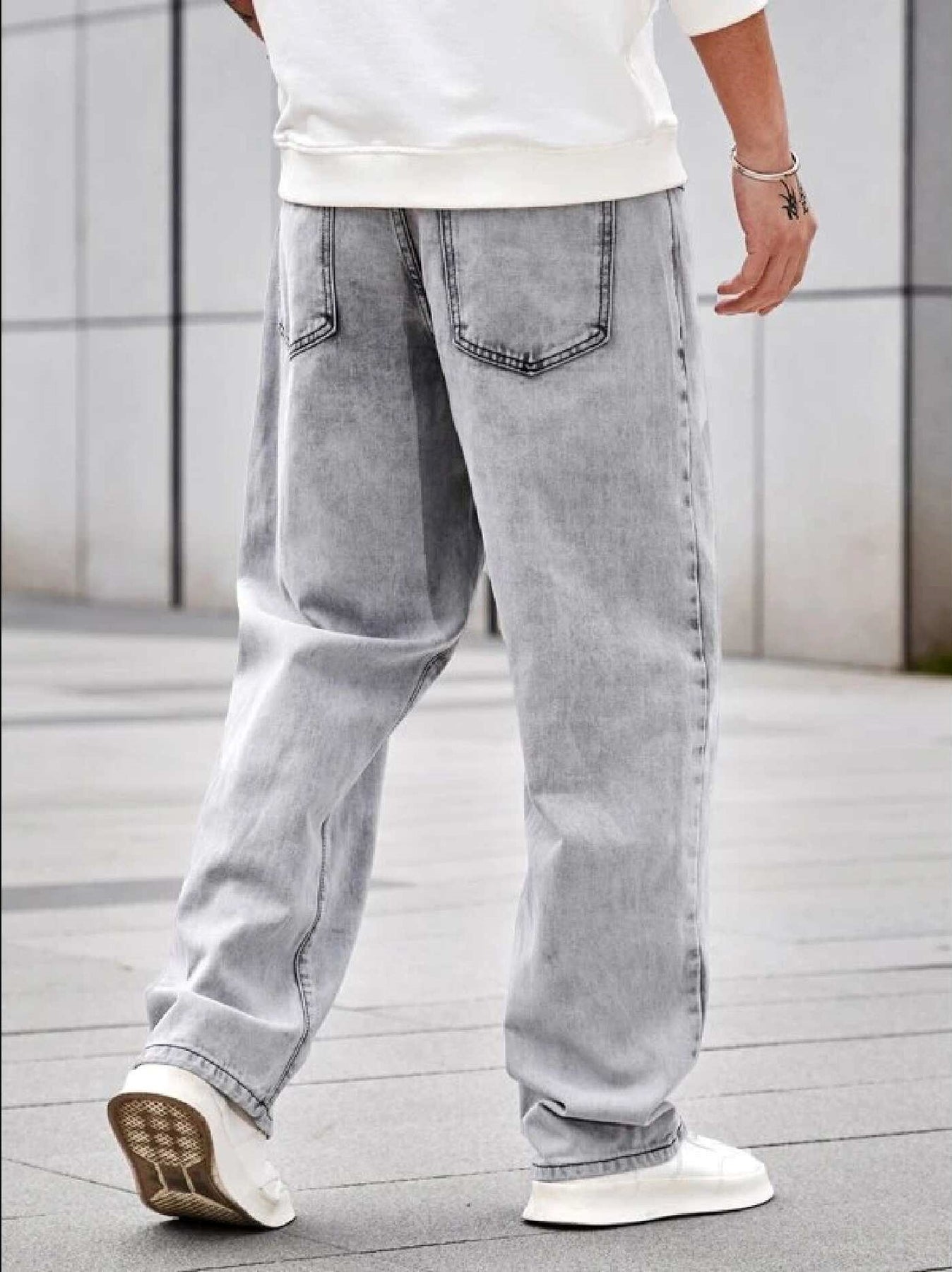 Smoke Grey Urban Classic Regular Fit Denim - Bwolves