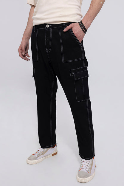 Midnight Black Baggy Fit Rigid Jeans - Your Path to Relaxed