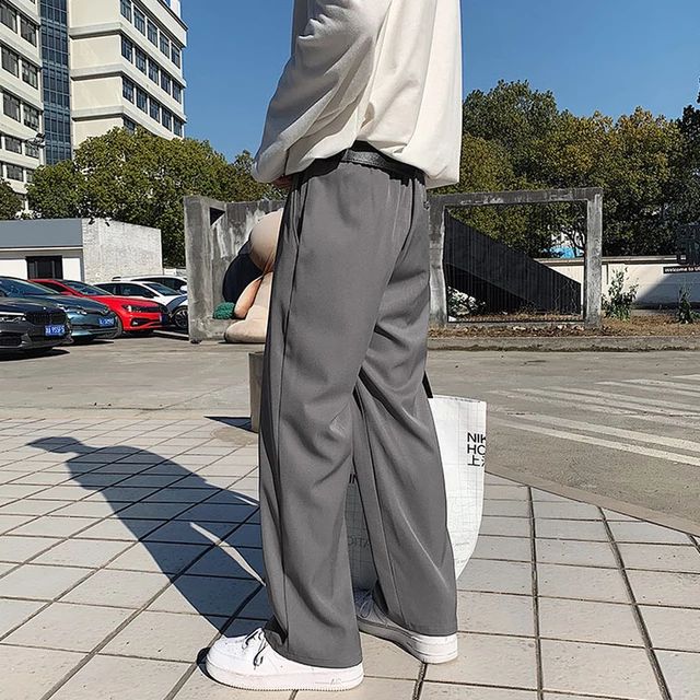 Korean Baggy Loose Fit Pants For Men - Bwolves