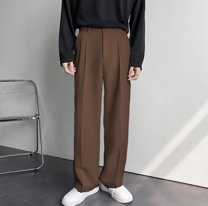 Korean Baggy Loose Fit Pants For Men - Bwolves